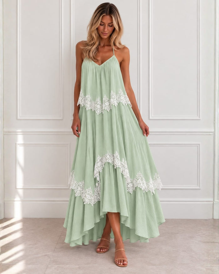 Qiana Sage Green Dress