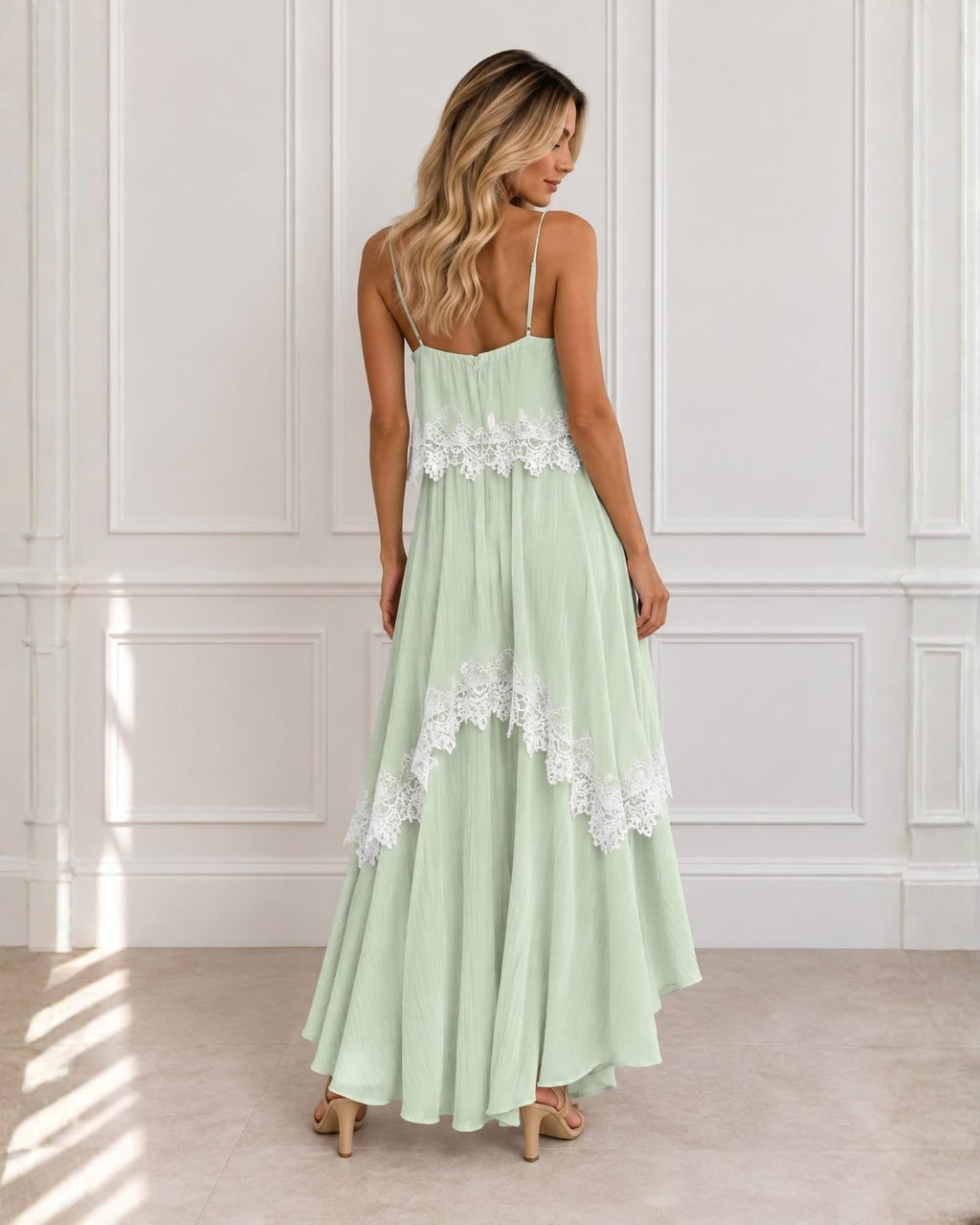 Qiana Sage Green Dress